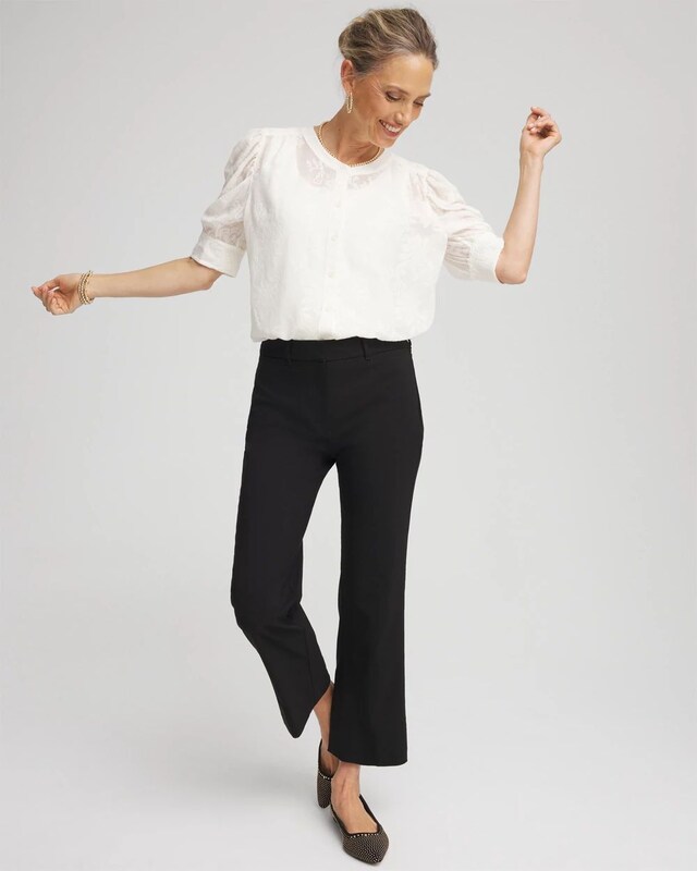 Emme Cropped Flared Pants - image 2